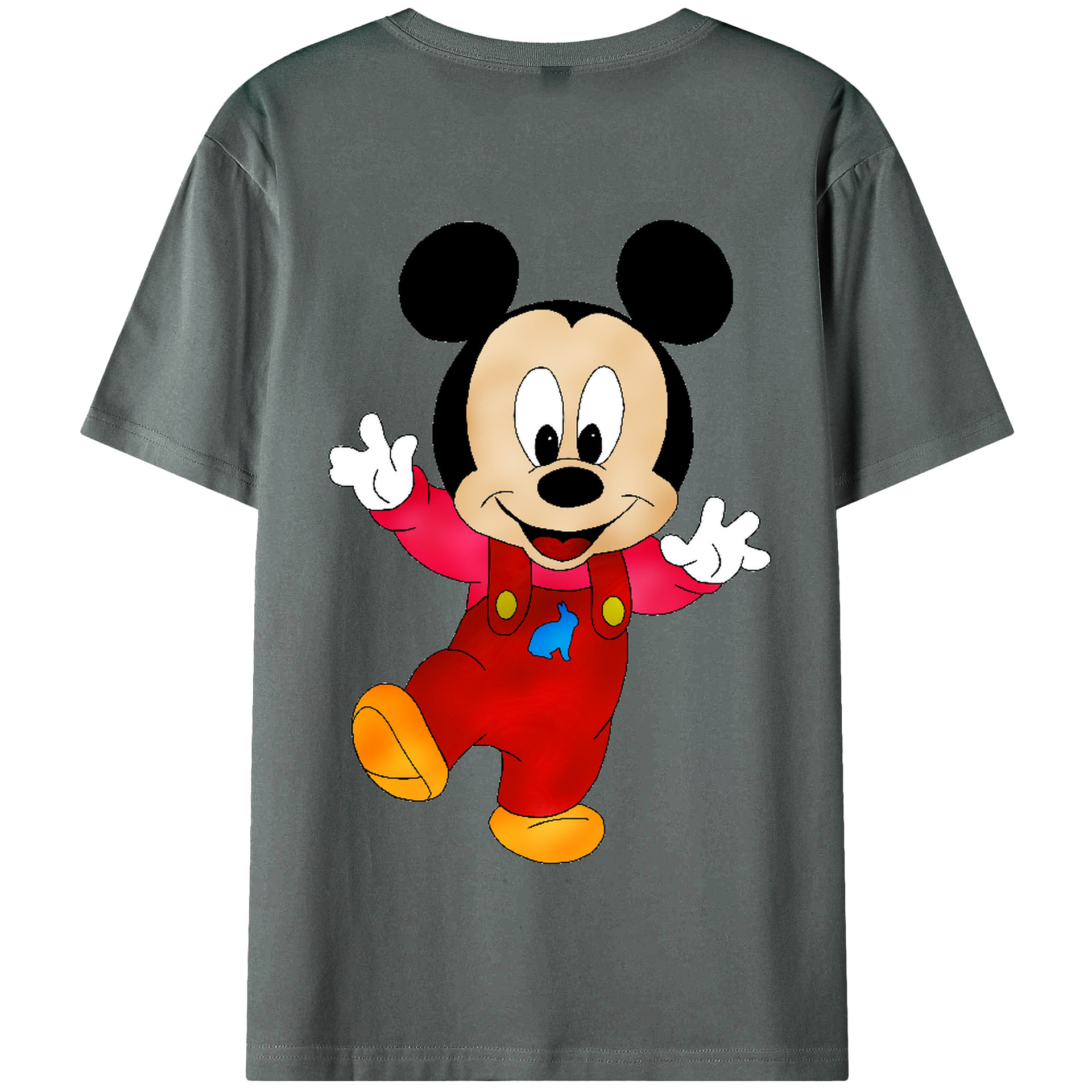 （画像用） ミッキーマウス Mickey Mouse 綿100％半袖Tシャツ（背面プリント）
